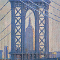 Empire State Building through the Manhattan Bridge